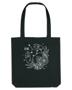 Zodiac Floral - Zodia Rac - pt culori inchise Sacoșă textilă