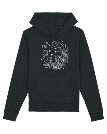 Zodiac Floral - Zodia Rac - pt culori inchise Black