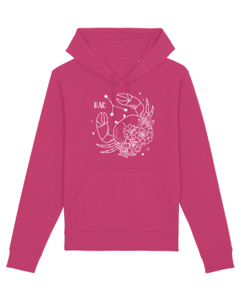 Zodiac Floral - Zodia Rac - pt culori inchise Raspberry