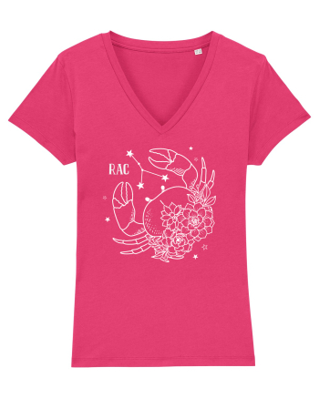 Zodiac Floral - Zodia Rac - pt culori inchise Raspberry