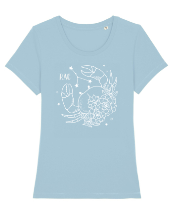 Zodiac Floral - Zodia Rac - pt culori inchise Sky Blue