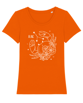 Zodiac Floral - Zodia Rac - pt culori inchise Bright Orange