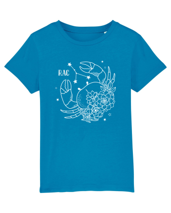 Zodiac Floral - Zodia Rac - pt culori inchise Azur