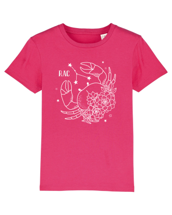Zodiac Floral - Zodia Rac - pt culori inchise Raspberry