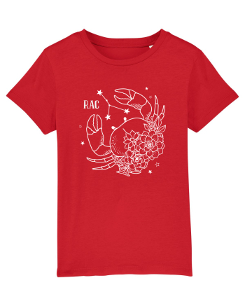 Zodiac Floral - Zodia Rac - pt culori inchise Red