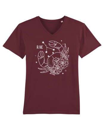 Zodiac Floral - Zodia Rac - pt culori inchise Burgundy