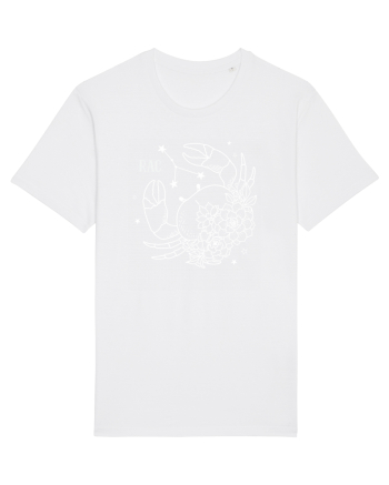 Zodiac Floral - Zodia Rac - pt culori inchise White