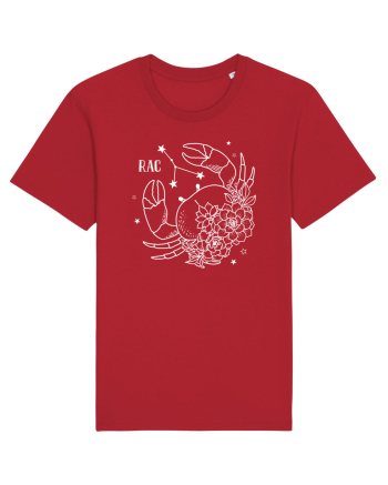 Zodiac Floral - Zodia Rac - pt culori inchise Red