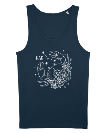 Zodiac Floral - Zodia Rac - pt culori inchise Navy