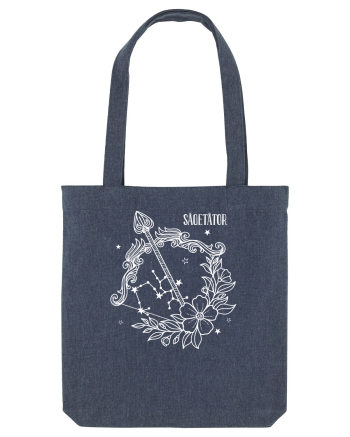 Zodiac Floral - Zodia Săgetător - pt culori inchise Midnight Blue