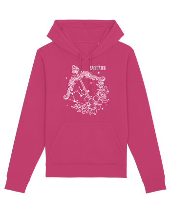 Zodiac Floral - Zodia Săgetător - pt culori inchise Raspberry