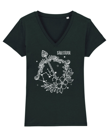 Zodiac Floral - Zodia Săgetător - pt culori inchise Black