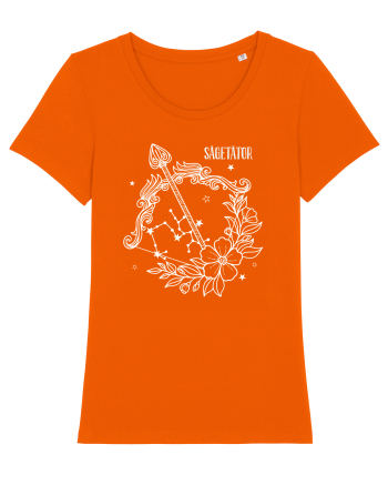 Zodiac Floral - Zodia Săgetător - pt culori inchise Bright Orange
