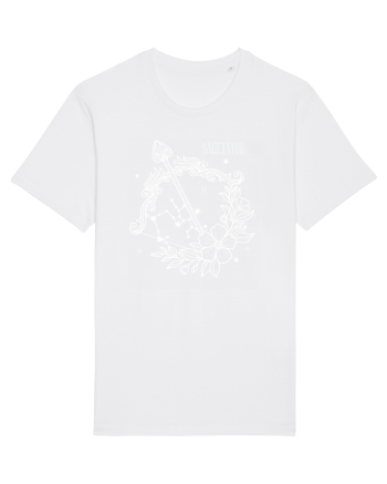 Zodiac Floral - Zodia Săgetător - pt culori inchise White