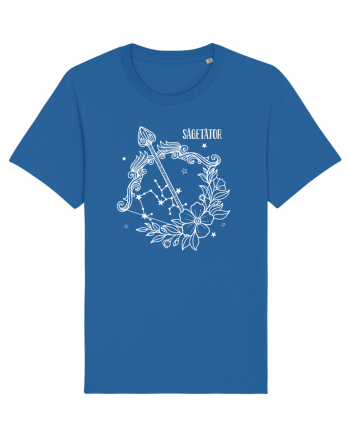 Zodiac Floral - Zodia Săgetător - pt culori inchise Royal Blue