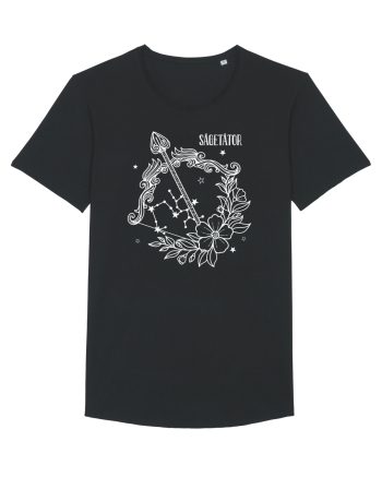 Zodiac Floral - Zodia Săgetător - pt culori inchise Black