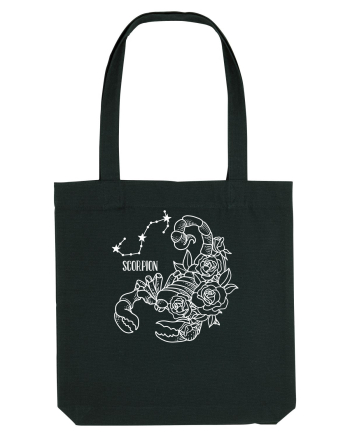 Zodiac Floral - Zodia Scorpion - pt culori inchise Black