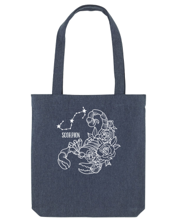 Zodiac Floral - Zodia Scorpion - pt culori inchise Midnight Blue