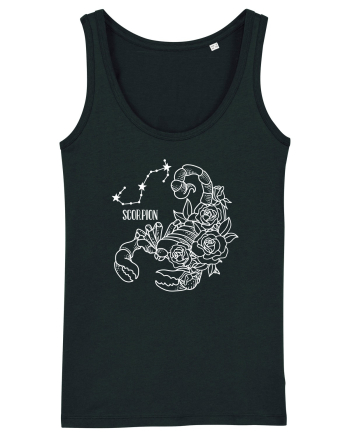 Zodiac Floral - Zodia Scorpion - pt culori inchise Black