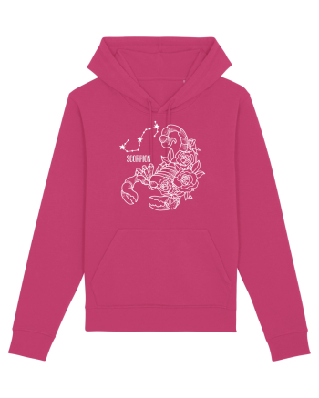 Zodiac Floral - Zodia Scorpion - pt culori inchise Raspberry