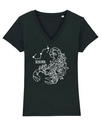 Zodiac Floral - Zodia Scorpion - pt culori inchise Black
