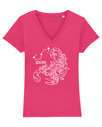 Zodiac Floral - Zodia Scorpion - pt culori inchise Raspberry