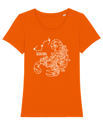 Zodiac Floral - Zodia Scorpion - pt culori inchise Bright Orange