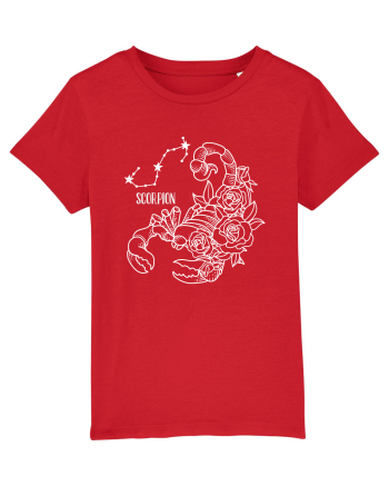 Zodiac Floral - Zodia Scorpion - pt culori inchise Red