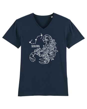 Zodiac Floral - Zodia Scorpion - pt culori inchise French Navy