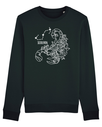 Zodiac Floral - Zodia Scorpion - pt culori inchise Black