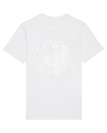 Zodiac Floral - Zodia Scorpion - pt culori inchise White