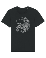 Zodiac Floral - Zodia Scorpion - pt culori inchise Tricou mânecă scurtă Unisex Rocker