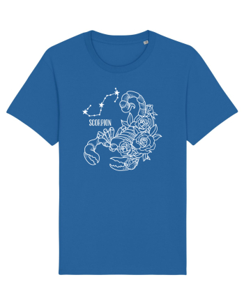 Zodiac Floral - Zodia Scorpion - pt culori inchise Royal Blue