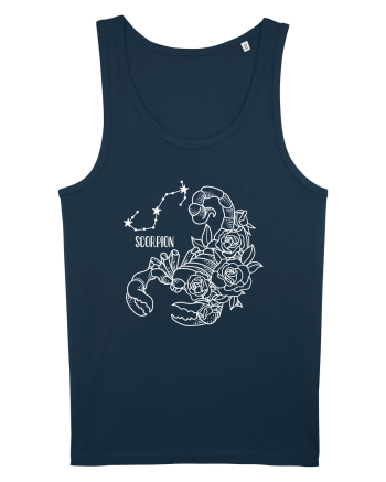 Zodiac Floral - Zodia Scorpion - pt culori inchise Navy