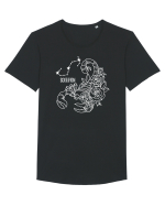Zodiac Floral - Zodia Scorpion - pt culori inchise Tricou mânecă scurtă guler larg Bărbat Skater