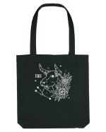 Zodiac Floral - Zodia Taur - pt culori inchise Sacoșă textilă
