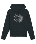 Zodiac Floral - Zodia Taur - pt culori inchise Hanorac Unisex Drummer