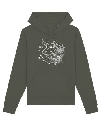 Zodiac Floral - Zodia Taur - pt culori inchise Khaki