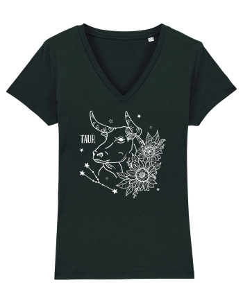 Zodiac Floral - Zodia Taur - pt culori inchise Black