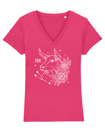 Zodiac Floral - Zodia Taur - pt culori inchise Raspberry