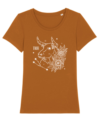 Zodiac Floral - Zodia Taur - pt culori inchise Roasted Orange