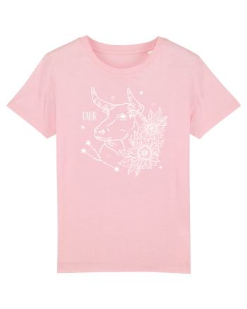 Zodiac Floral - Zodia Taur - pt culori inchise Cotton Pink