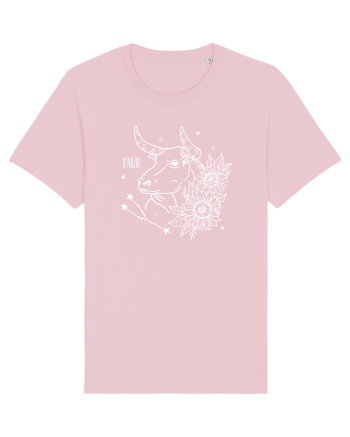Zodiac Floral - Zodia Taur - pt culori inchise Cotton Pink