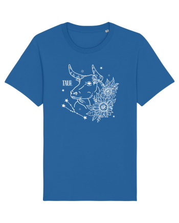 Zodiac Floral - Zodia Taur - pt culori inchise Royal Blue