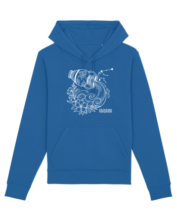 Zodiac Floral - Zodia Vărsător - pt culori inchise Royal Blue