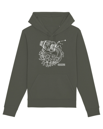Zodiac Floral - Zodia Vărsător - pt culori inchise Khaki