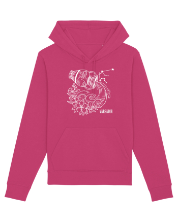 Zodiac Floral - Zodia Vărsător - pt culori inchise Raspberry