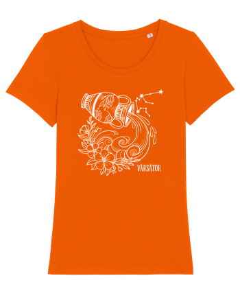 Zodiac Floral - Zodia Vărsător - pt culori inchise Bright Orange