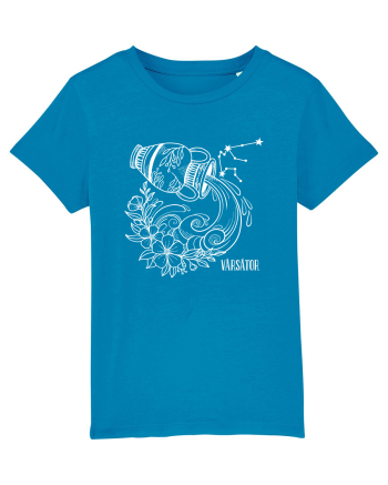 Zodiac Floral - Zodia Vărsător - pt culori inchise Azur