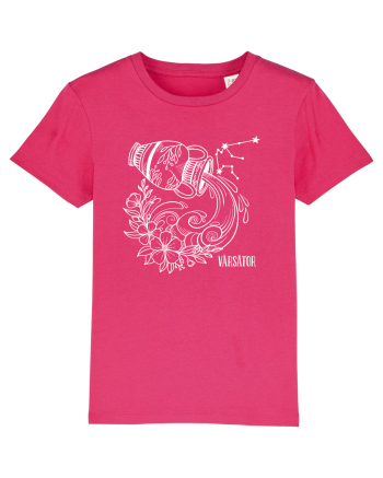 Zodiac Floral - Zodia Vărsător - pt culori inchise Raspberry